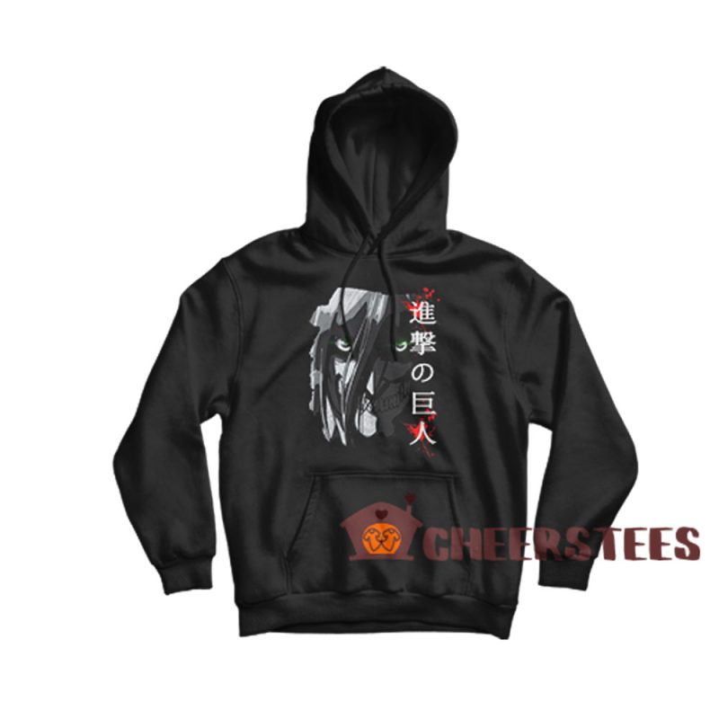 Eren Yeager Attack On Titan Hoodie Available Size S-3XL